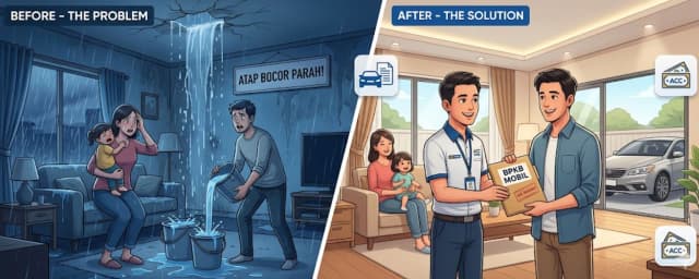 pinjaman bpkb untuk perbaikan atap bocor