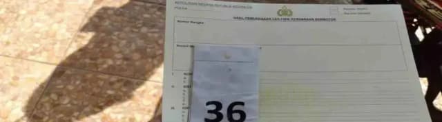 cara gesek nomor mesin