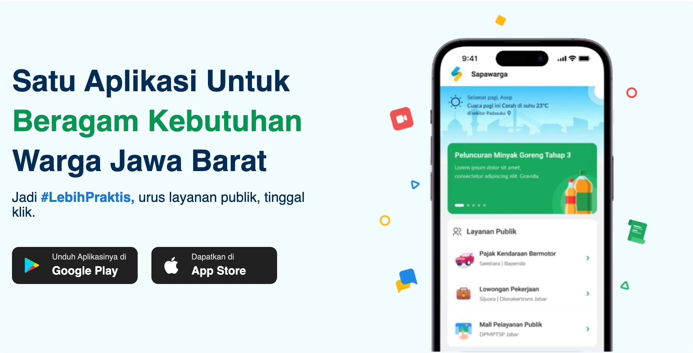Aplikasi Sapawarga Jawa Barat