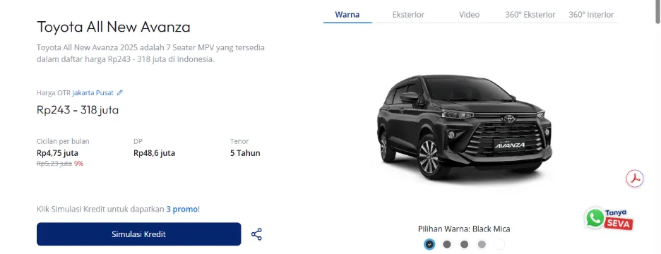 Mobil 200 Jutaan