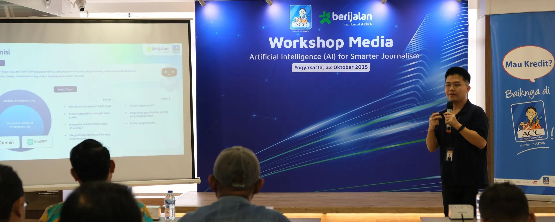 ACC dan berijalan Adakan Workshop AI untuk Jurnalis Yogyakarta
