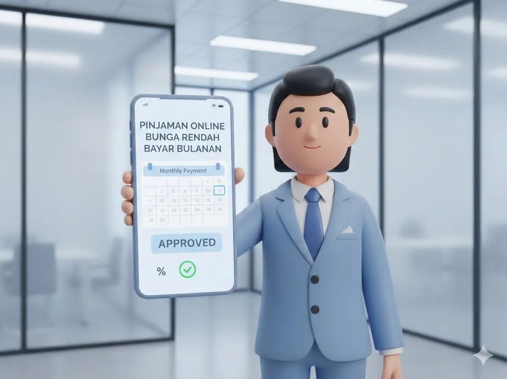 Pinjaman online bunga rendah bayar bulanan