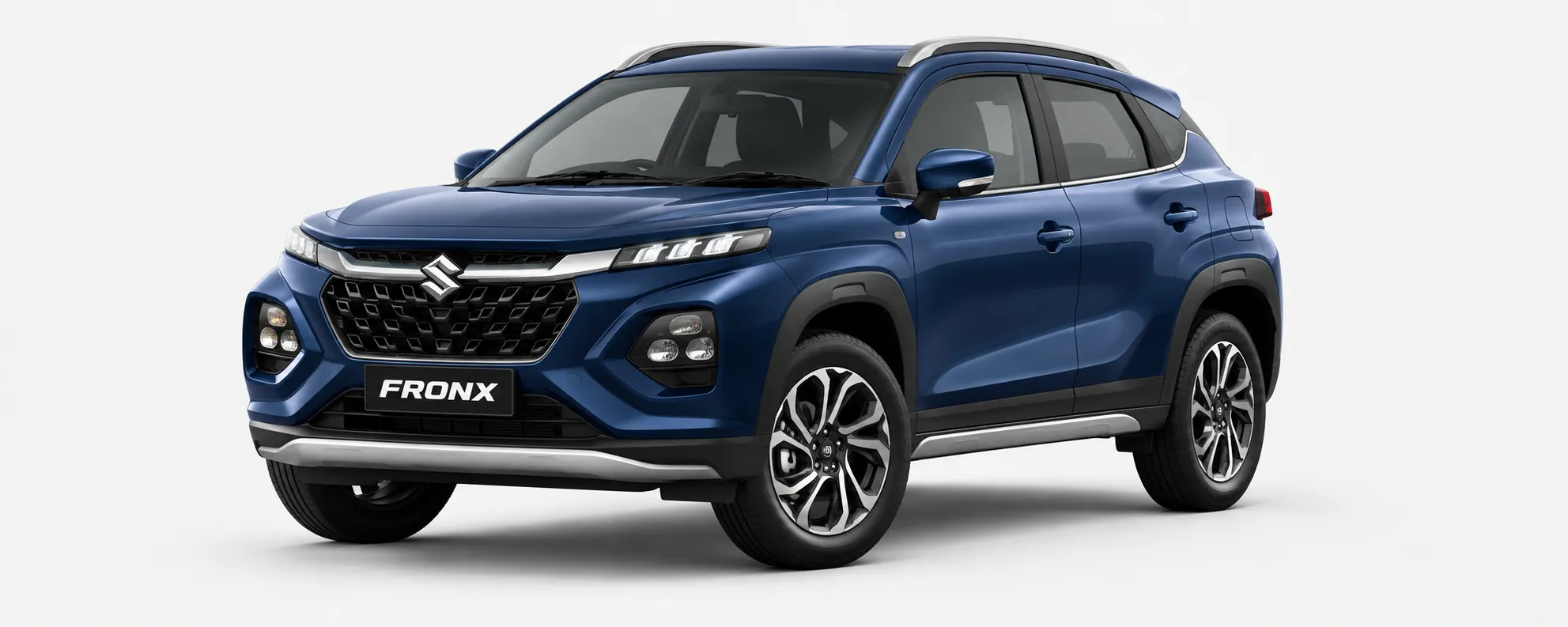 Suzuki Fronx biru, compact SUV Suzuki kecil desain coupe modern dengan fitur ADAS