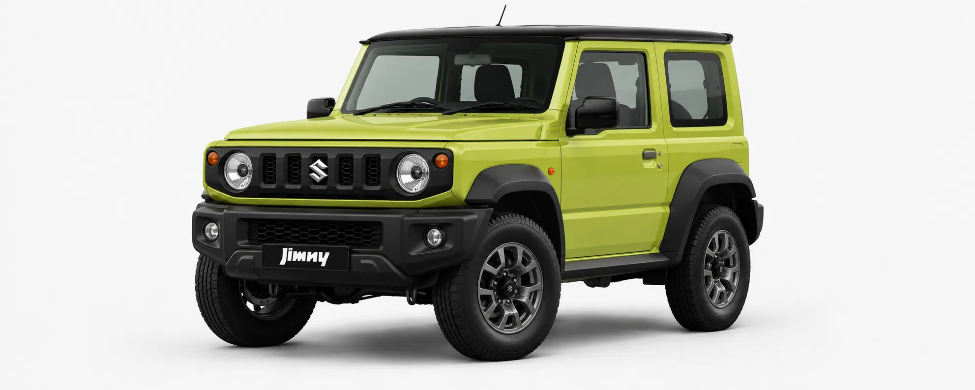 Suzuki Jimny 3-door hijau lime, mobil Suzuki kecil SUV off-road 4x4 AllGrip Pro